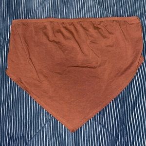 Brown Bandana Style Crop Top